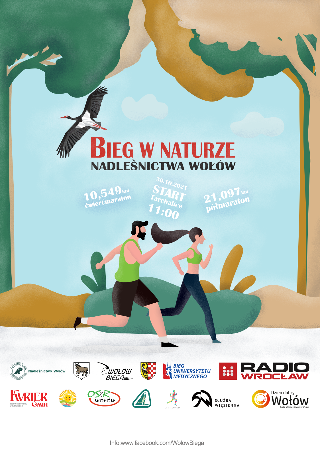 Nadlesnictwo Wołów - Plakat VI Bieg w naturze